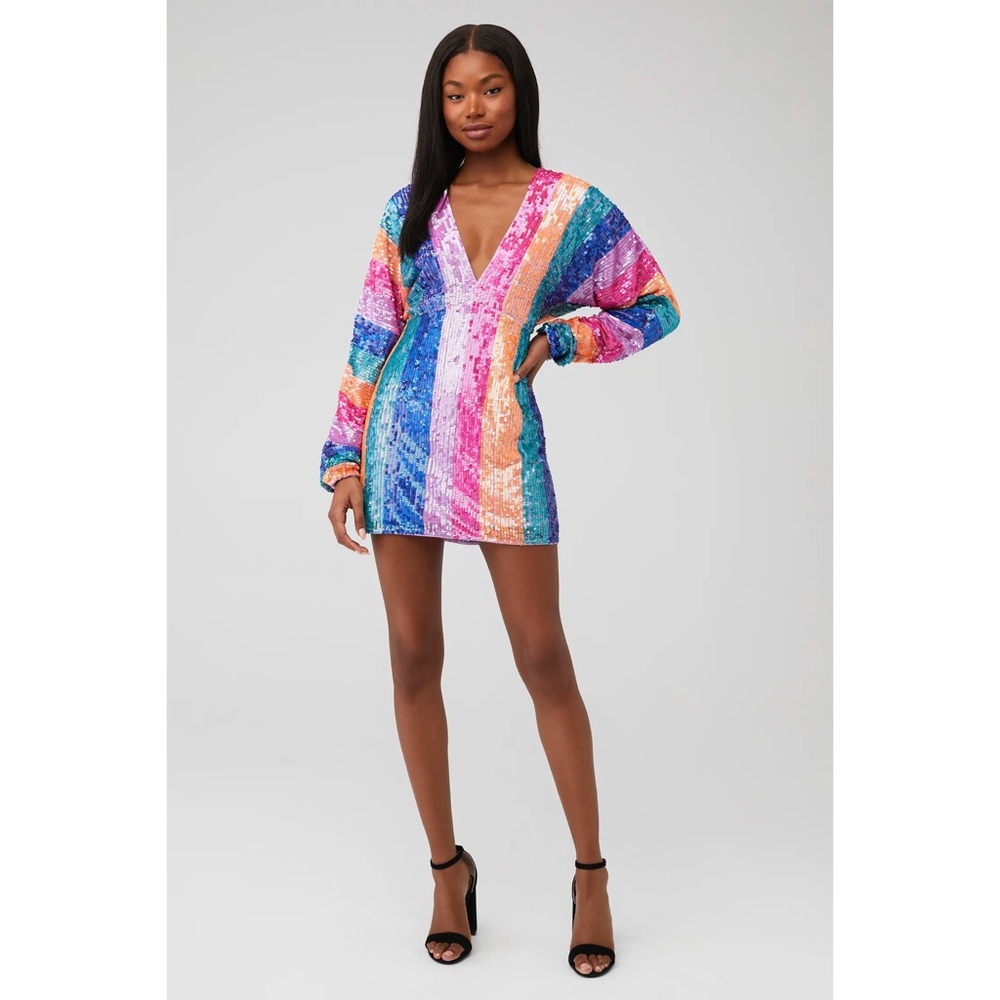 SMYM | Sequin Stripe Dress. - Picture 4 of 12